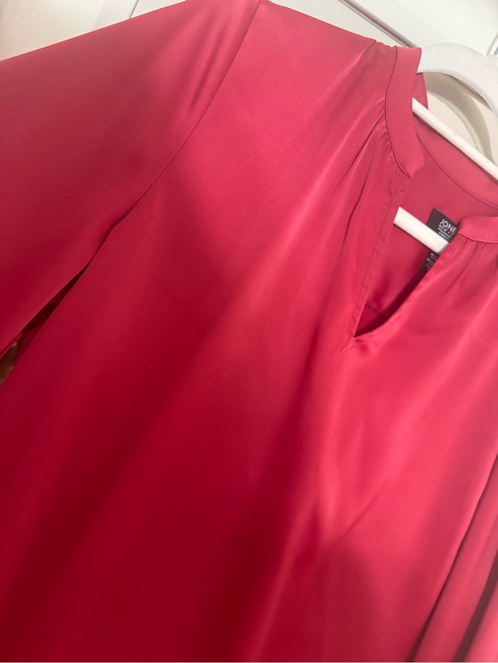Jones New York Signature Coral-Pink Blouse